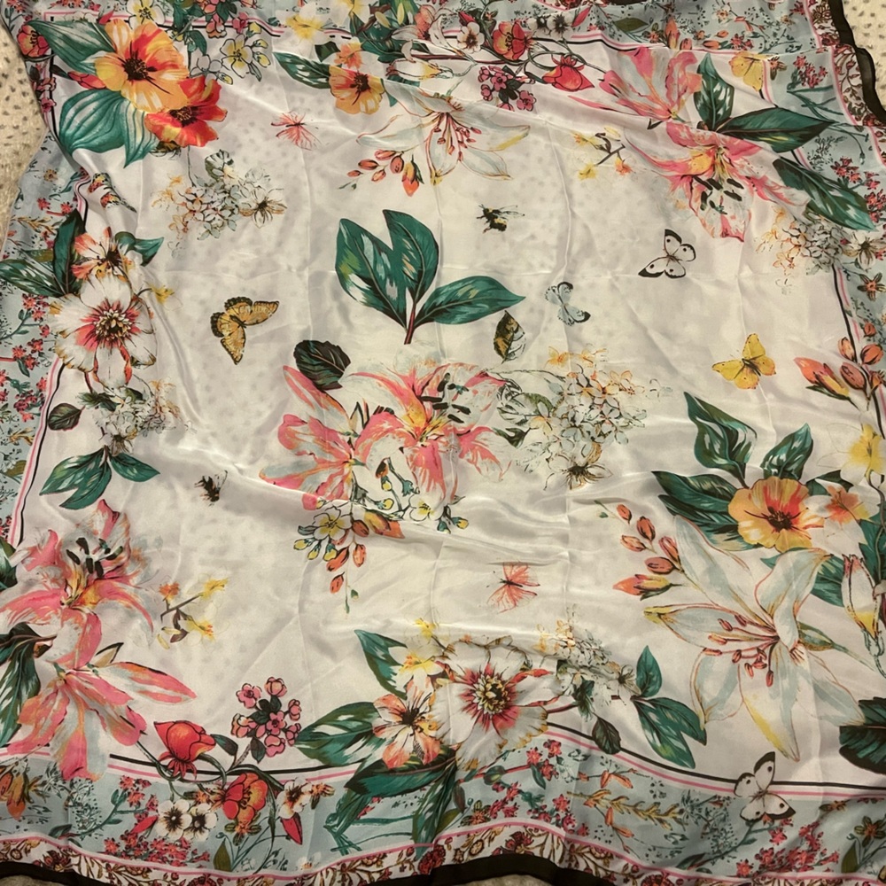 Vince Camuto Multicolor Floral Scarf
